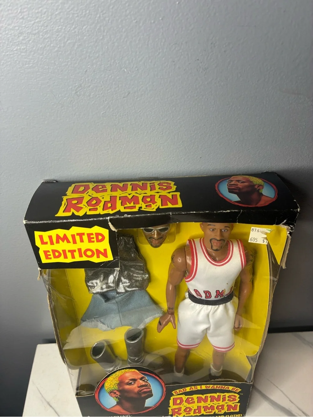 NBA Dennis Rodman Limited Edition Action Figure - White, Black, Yellow